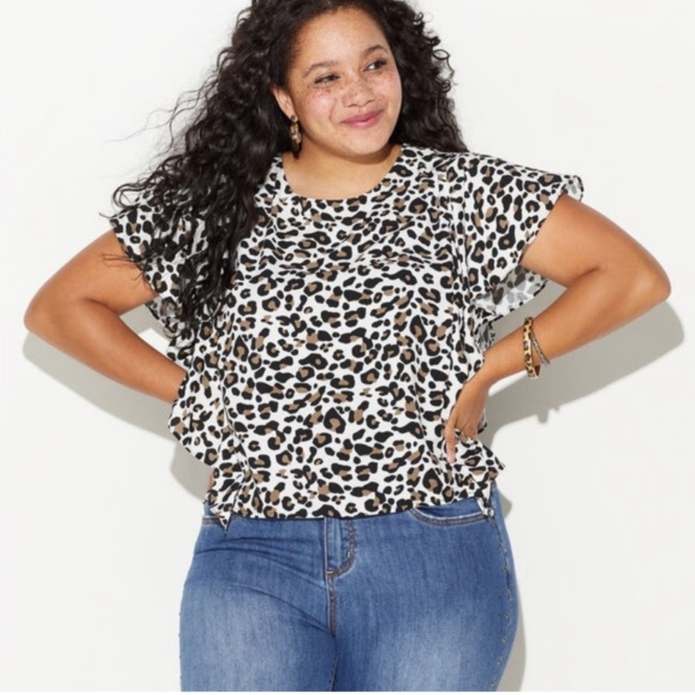 Avenue Leopard Print Blouse